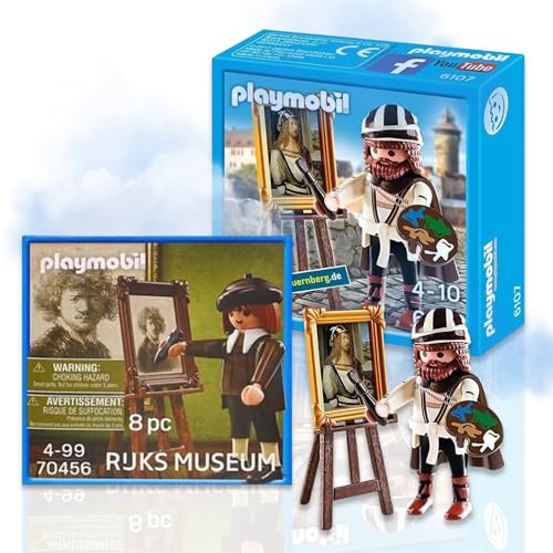 PLAYMOBIL 6107 Albrecht Dürer Rembrandt 70456 - Zwei Meister der Kunstgeschichte als detailreiche Sammelfiguren! von PLAYMOBIL