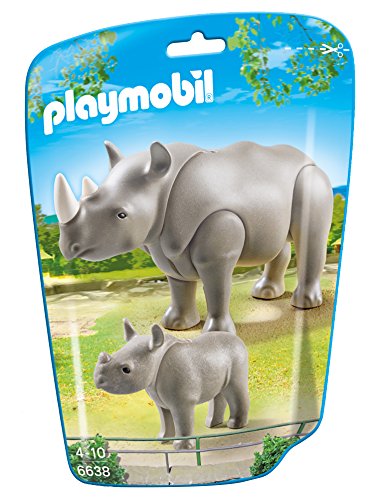 PLAYMOBIL 6638 Nashorn mit Baby von PLAYMOBIL