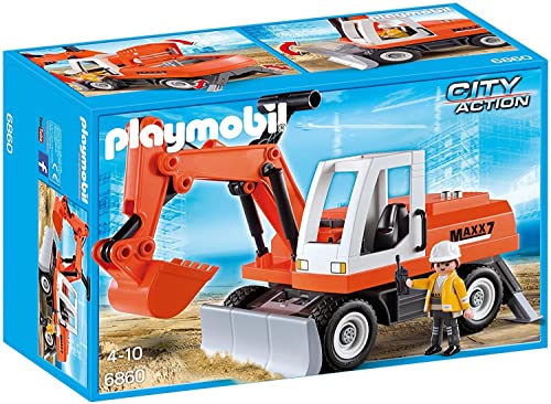 PLAYMOBIL 6860 Schaufelbagger mit Räumschild von PLAYMOBIL