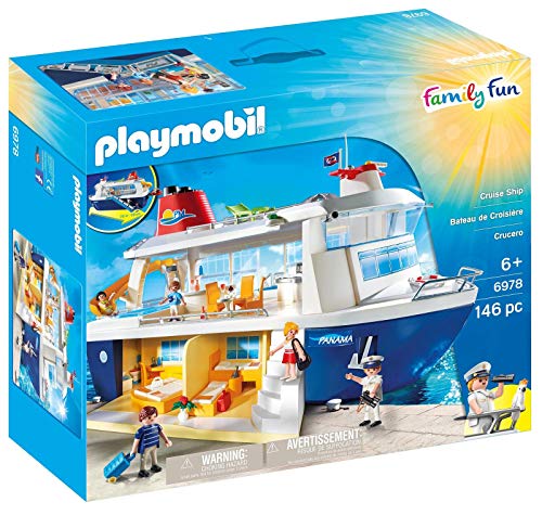 PLAYMOBIL Family Fun 6978 Kreuzfahrtschiff, Inkl. Schwimmfähigem Rettungsboot, Ab 4 Jahren [Exklusiv Bei Amazon] von PLAYMOBIL