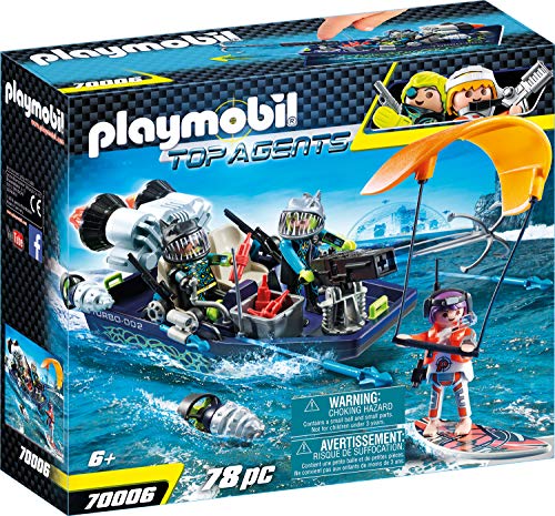 PLAYMOBIL Top Agents 70006 Team S.H.A.R.K. Harpoon Craft, Ab 6 Jahren von PLAYMOBIL