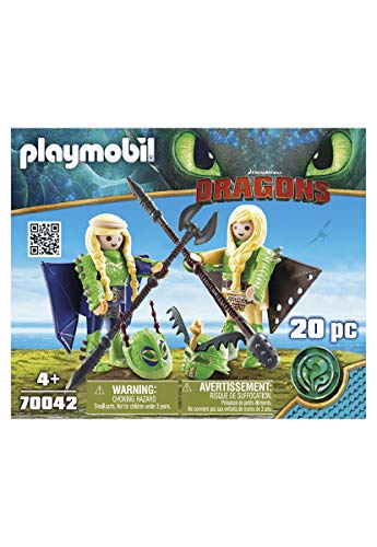 PLAYMOBIL 70042 Dragons Raffnuss und Taffnuss mit Fluganzug, von PLAYMOBIL