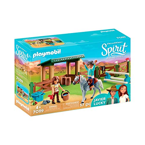 PLAYMOBIL 70119 Spirit - Riding Free Reitplatz mit Lucky & Javier, von PLAYMOBIL