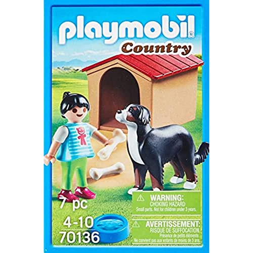 PLAYMOBIL Country 70136 Hofhund mit Hütte, Ab 4 Jahren von PLAYMOBIL