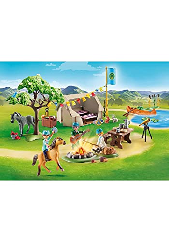 PLAYMOBIL 70329 DreamWorks Sommercamp mit Lucky und Spirit, Ab 4 Jahren von PLAYMOBIL