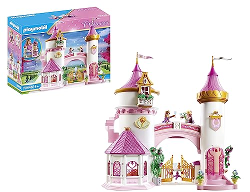 PLAYMOBIL Princess 70448 Prinzessinenschloss mit drei Zimmern und zwei Figuren inklusive Zubehör, ab 4 Jahren von PLAYMOBIL