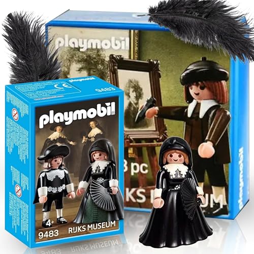 PLAYMOBIL 70456 Rembrandt und 9483 Rembrandts Marten & Oopjen – Erlebe die Welt des berühmten Malers Rembrandt mit diesen detailgetreuen Set! von PLAYMOBIL