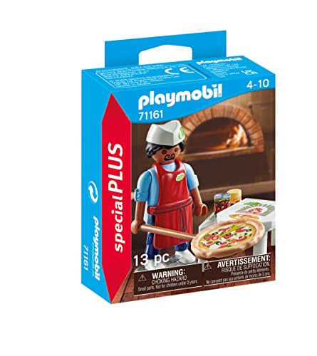 PLAYMOBIL 71161 Pizzaiolo, Mehrfarbig, one Size von PLAYMOBIL