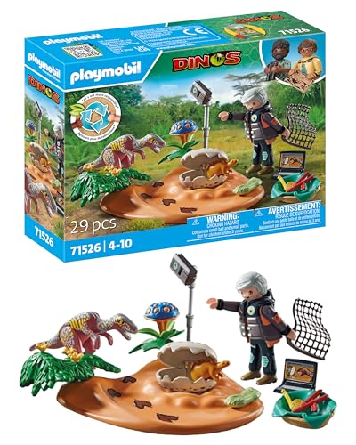 PLAYMOBIL | Dinos | Stegosaurus-Nest mit Eierdieb | nachhaltiges Spielzeug für Kinder ab 4 Jahren | 71526 von PLAYMOBIL