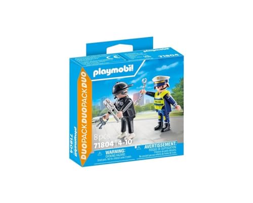 PLAYMOBIL Duo Policier ET Bandit + ACCS PLL71804 von PLAYMOBIL