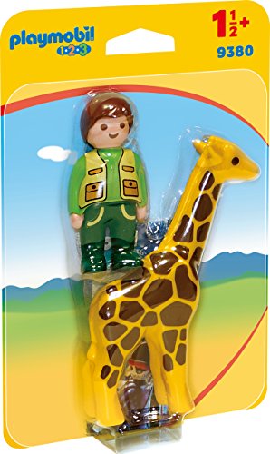 PLAYMOBIL 9380 Tierpfleger mit Giraffe von PLAYMOBIL