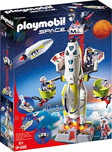 PLAYMOBIL Space 9488 Mars-Rakete mit Startrampe, Ab 6 Jahren [Exklusiv bei Amazon] von PLAYMOBIL