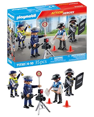 PLAYMOBIL | Action Heroes | Figurenset Polizei | Spielzeugfiguren | Polizeifigur | Spielzeug für Kinder ab 4 Jahren | 71730 von PLAYMOBIL