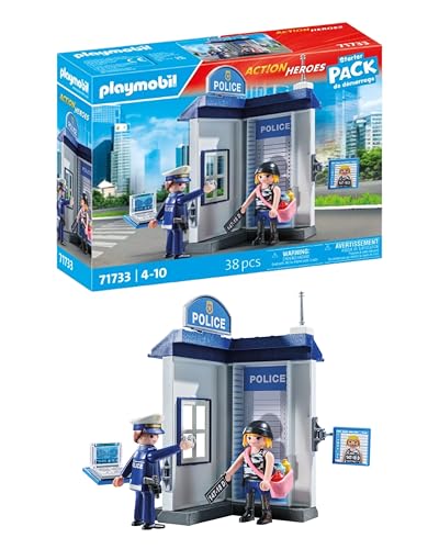 PLAYMOBIL | Action Heroes | Polizei Ermittlungszimmer | Polizeispielzeug | Spielzeug für Kinder ab 4 Jahren | 71733 von PLAYMOBIL