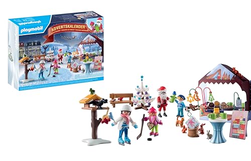 PLAYMOBIL | Adventskalender für Kinder| Ausflug auf den Weihnachtsmarkt | winterliches Abenteuerspielzeug | Mit bunten Figuren und Accessoires| Ab 4 Jahren | 71472 von PLAYMOBIL