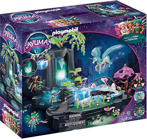 PLAYMOBIL Adventures of Ayuma 70800 Magische Energiequelle, Zum Bespielen mit Wasser, Mit Licht- und Nebelfunktion, Ab 7 Jahren von PLAYMOBIL