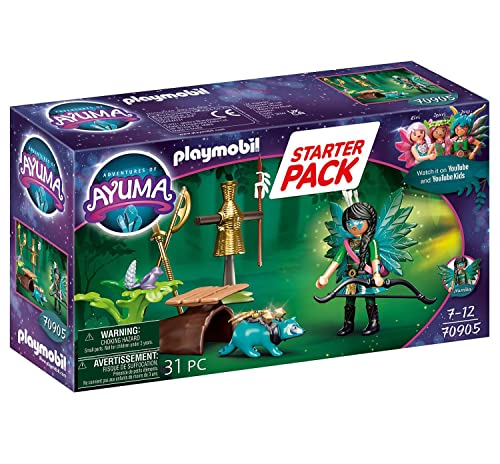 PLAYMOBIL Adventures of Ayuma 70905 Starter Pack Knight Fairy mit Waschbär, Spielzeug für Kinder ab 7 Jahren von PLAYMOBIL