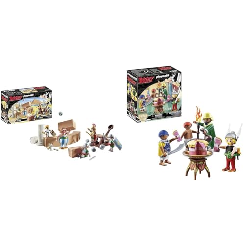 PLAYMOBIL Asterix 71268 Numerobis und die Schlacht um den Palast & Asterix 71269 Pyradonis' vergiftete Torte von PLAYMOBIL