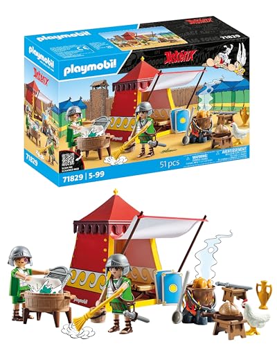 PLAYMOBIL | Asterix | Legionärszelt | Asterix Spielset | Asterix und Obelix | Abenteuer Spielzeug für Kinder ab 5 Jahren | 71829 von PLAYMOBIL