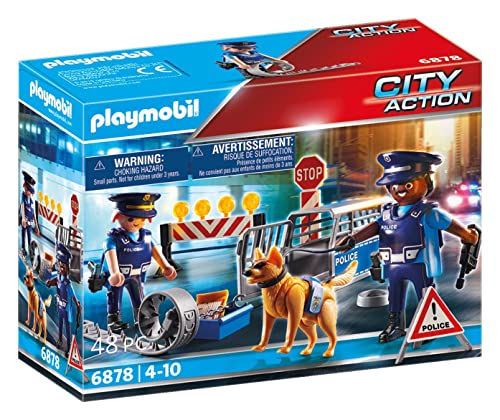 PLAYMOBIL City Action 6878 Polizei-Straßensperre, Ab 5 Jahren von PLAYMOBIL