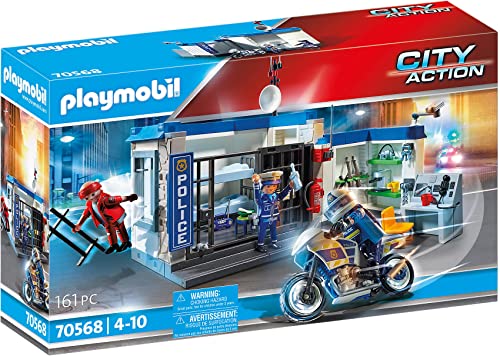 PLAYMOBIL City Action 70568 Polizei: Flucht aus dem Gefängnis, Für Kinder von 4-10 Jahre von PLAYMOBIL