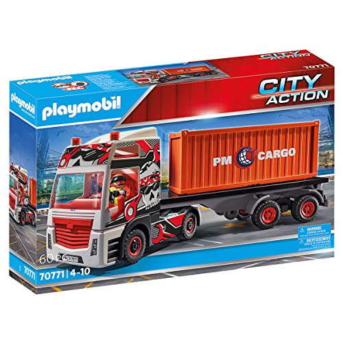 PLAYMOBIL City Action 70771 LKW mit Anhänger, RC-fähig, Ab 4 Jahren von PLAYMOBIL