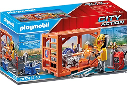 PLAYMOBIL City Action 70774 Containerfertigung, Ab 4 Jahren von PLAYMOBIL