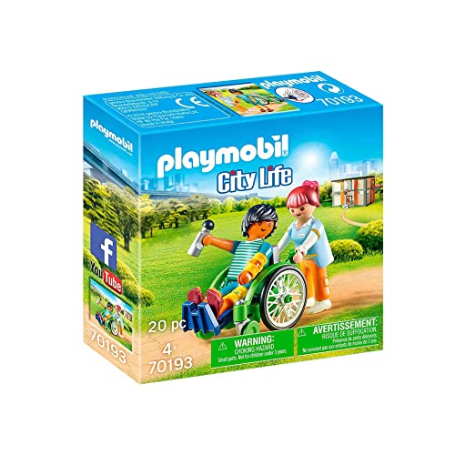 PLAYMOBIL City Life 70193 Patient im Rollstuhl, Ab 4 Jahren von PLAYMOBIL