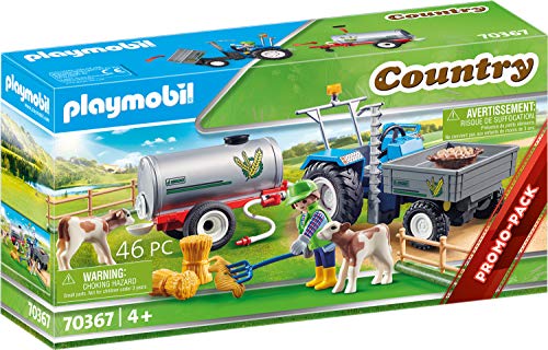 PLAYMOBIL Country 70367 Ladetraktor mit Wassertank, Ab 4 Jahren von PLAYMOBIL