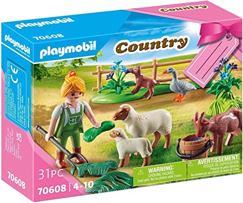 PLAYMOBIL Geschenkset Bäuerin mit Weidetieren, 70608 von PLAYMOBIL