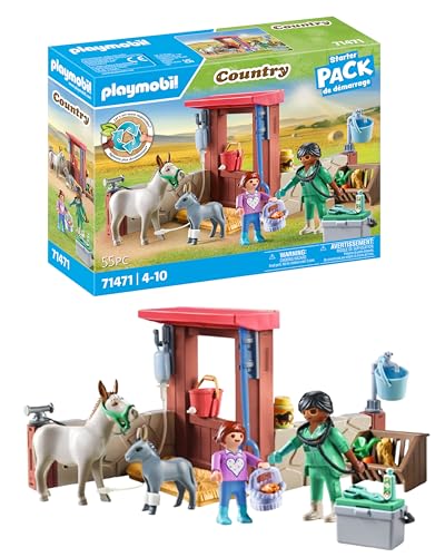 PLAYMOBIL Country 71471 Tierarzteinsatz bei den Eseln ab 4 Jahren von PLAYMOBIL