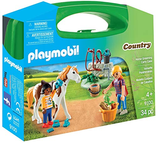 PLAYMOBIL Country 9100 Mitnehmkoffer inkl. Figuren, Pferde und Zubehör, ab 4 Jahren von PLAYMOBIL