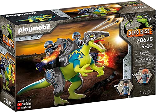 PLAYMOBIL Dino Rise 70625 Spinosaurus: Doppelte Verteidigungs-Power, Ab 5 Jahren von PLAYMOBIL