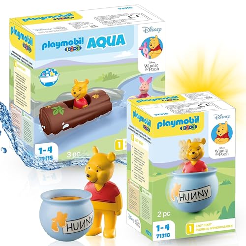 PLAYMOBIL Disney Winnies & Ferkels Wasserabenteuer und Winnies Stehauf-Honigtopf. Perfekt für magische Spielstunden voller Spaß und Fantasie! von PLAYMOBIL