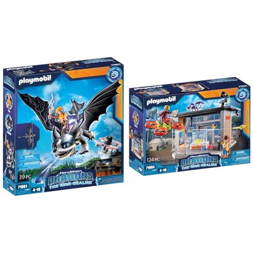 PLAYMOBIL Dragons 71081 The Nine Realms Thunder and Tom & DreamWorks Dragons 71084 Dragons: The Nine Realms von PLAYMOBIL