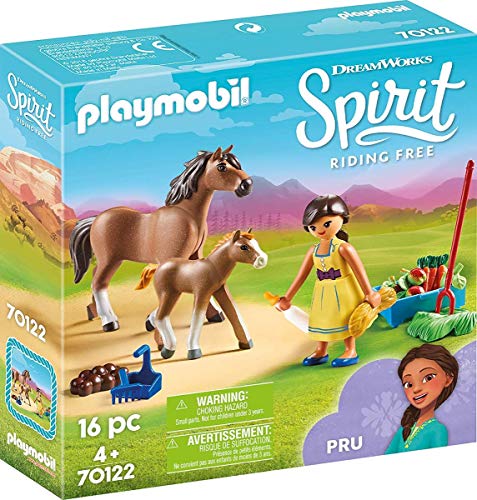 PLAYMOBIL DreamWorks Spirit Riding Free 70122 RU mit Pferd und Fohlen, ab 4 Jahren von PLAYMOBIL