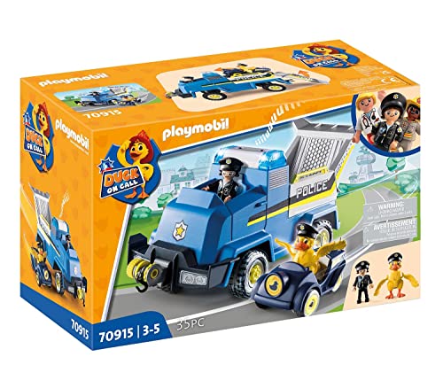 PLAYMOBIL Duck ON Call 70915 Polizei Einsatzfahrzeug, Mit Licht und Sound, Spielzeug für Kinder ab 3 Jahren PLAYMOBIL Duck ON Call 70915 Polizei Einsatzfahrzeug, Mit Licht und Sound, Spielzeug für Kinder ab 3 Jahren von PLAYMOBIL