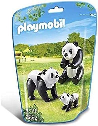 PLAYMOBIL Family Fun 6652 2 Pandas mit Baby, Ab 4 Jahren von PLAYMOBIL