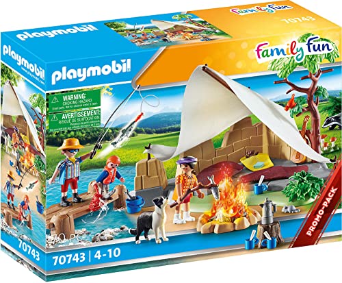 PLAYMOBIL Family Fun 70743 Familie beim Campingausflug, Ab 4 Jahren von PLAYMOBIL