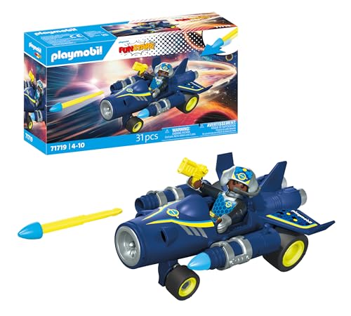 PLAYMOBIL | Fun Stars | Rasender Space-Jet | Spielzeug ab 4 Jahren | Geschenk für Kinder | Spielzeug Auto | Mit Rückzugmotor & Schießfunktion | 71719 PLAYMOBIL | Fun Stars | Rasender Space-Jet | Spielzeug ab 4 Jahren | Geschenk für Kinder | Spielzeug Auto | Mit Rückzugmotor & Schießfunktion | 71719 von PLAYMOBIL