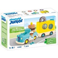 PLAYMOBIL JUNIOR 71702 - Verrückter Donut Truck mit Stapel- und Sortierfunktion von PLAYMOBIL