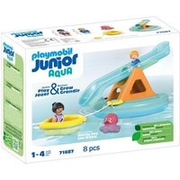 PLAYMOBIL JUNIOR AQUA 71687 - Badeinsel mit Wasserrutsche von PLAYMOBIL