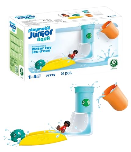 PLAYMOBIL | JUNIOR Aqua | Wasserfalltank mit Rutsche | Wasserspielzeug ab 1 Jahr | Geschenk für Kleinkinder | Nachhaltiges Badespielzeug mit Rutsche und Wasserfall | 71775 PLAYMOBIL | JUNIOR Aqua | Wasserfalltank mit Rutsche | Wasserspielzeug ab 1 Jahr | Geschenk für Kleinkinder | Nachhaltiges Badespielzeug mit Rutsche und Wasserfall | 71775 von PLAYMOBIL