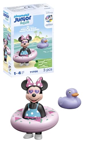 PLAYMOBIL JUNIOR | Disney | Minnie Maus' Strandausflug | nachhaltiges Spielzeug aus biobasierten Kunststoffen | für Kinder ab 1 Jahr | 71706 von PLAYMOBIL