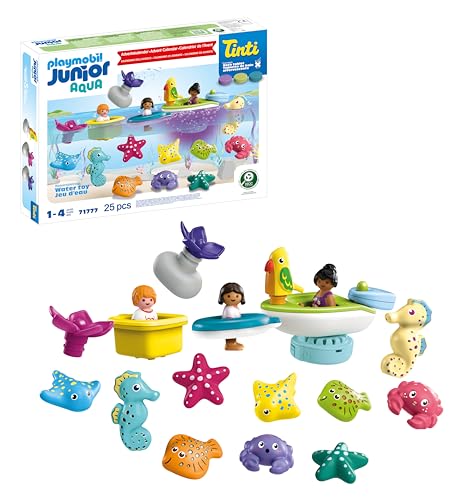 PLAYMOBIL JUNIOR & Tinti | Bunter Badespaß Adventskalender | Nachhaltiger Adventskalender mit Wasserspielzeug | Tägliche Überraschungen für Kinder ab 1 Jahr | Perfektes Weihnachtsgeschenk | 71777 PLAYMOBIL JUNIOR & Tinti | Bunter Badespaß Adventskalender | Nachhaltiger Adventskalender mit Wasserspielzeug | Tägliche Überraschungen für Kinder ab 1 Jahr | Perfektes Weihnachtsgeschenk | 71777 von PLAYMOBIL