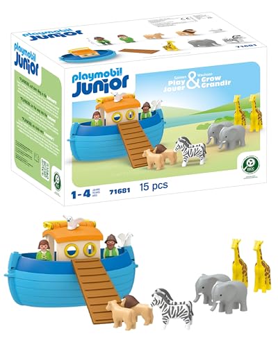 PLAYMOBIL JUNIOR | Meine Mitnehm-Arche Noah | nachhaltiges Spielzeug für Kinder ab 1 Jahr | 71681 von PLAYMOBIL