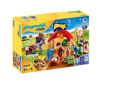 PLAYMOBIL LT-70047 1.2.3 Mi Primer Belén 70047-Nativity Scene, Multicolore, T.Única von PLAYMOBIL