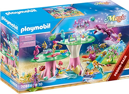 PLAYMOBIL Magic 70886 Kinderparadies der Meerjungfrauen, Mit schwimmfähigen Delfinen, Spielzeug für Kinder ab 4 Jahren von PLAYMOBIL