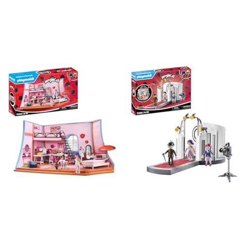 PLAYMOBIL Miraculous 71334 Miraculous: Marinettes Loft & Miraculous 71335 Miraculous: Gabriels Fashion Show von PLAYMOBIL