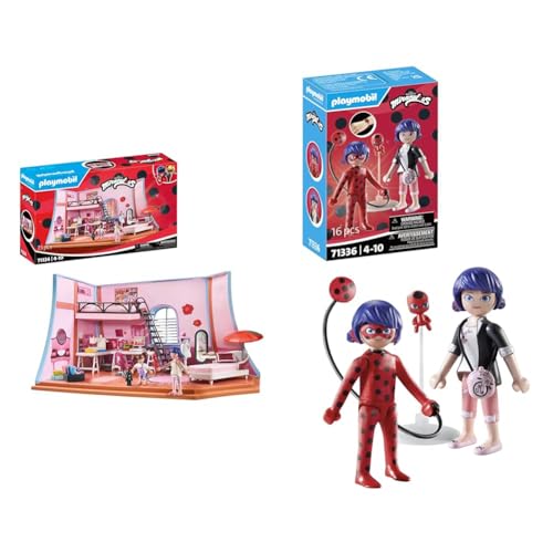 PLAYMOBIL Miraculous 71334 Miraculous: Marinettes Loft & Miraculous 71336 Miraculous: Marinette & Ladybug von PLAYMOBIL